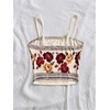 image:imageMakeMeChic Womens Floral Camisole Sleeveless Spaghetti Strap Summer Boho Crop Tank TopsRed