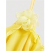 image:imageMakeMeChic Womens Floral Halter Top Tie Front Y2K Backless Ruffle Trim Fringe CamisoleDark Yellow