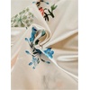 image:imageMakeMeChic Womens Floral Satin Wrap Camisole V Neck Ruched Spaghetti Strap Dressy Elegant TopsMulticolor
