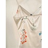image:imageMakeMeChic Womens Floral Satin Wrap Camisole V Neck Ruched Spaghetti Strap Dressy Elegant TopsMulticolor