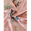 image:imageMakeMeChic Womens Floral Satin Wrap Camisole V Neck Ruched Spaghetti Strap Dressy Elegant TopsPink