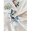 image:imageMakeMeChic Womens Floral Satin Wrap Camisole V Neck Ruched Spaghetti Strap Dressy Elegant TopsWhite