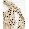 image:imageMakeMeChic Womens Polka Dots One Shoulder Tank Tops Sleeveless Fitted Y2K Summer Top with ScarfApricot