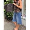 image:imageMakeMeChic Womens Polka Dots One Shoulder Tank Tops Sleeveless Fitted Y2K Summer Top with ScarfBrown