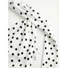 image:imageMakeMeChic Womens Polka Dots One Shoulder Tank Tops Sleeveless Fitted Y2K Summer Top with ScarfWhite