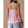 image:imageMakeMeChic Womens Sequin Babydoll Tank Top Peplum Flowy Spaghetti Strap Y2k Cute Cami Going Out TopsLight Pink