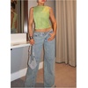 image:imageMakeMeChic Womens Sparkly Sequin Tops Y2k Going Out Rave Top Sleeveless Crop Tank TopsGreen