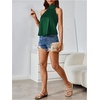 image:imageMakeMeChic Womens Summer Satin Silk Backless Halter Tank Tops High Neck Sleeveless Classy Cute Going Out TopDark Green a