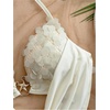 image:imageMakeMeChic Womens Summer Sequin Halter Crop Tank Top Y2k Sparkly Draped Backless Going Out TopsWhite