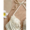 image:imageMakeMeChic Womens Summer Sequin Halter Crop Tank Top Y2k Sparkly Draped Backless Going Out TopsWhite