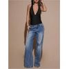 image:imageMakeMeChic Womens Y2k Party Satin Halter Top Tie Open Back Low Cut Fitted TopsBlack