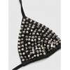 image:imageMakeMeChic Womens Y2k Tie Backless Halter Crop Tops Rivet Studded Sleeveless Party Club TopBlack