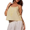 image:imageMakeMeChic Womens Lace Camisole Tops Summer Party Sleeveless Tie Side Spaghetti Strap Tank TopYellow