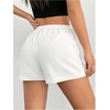 image:imageMAKEMECHIC Womens Summer Linen Shorts Beach Vacation Casual Lounge Shorts with PocketWhite