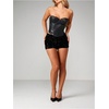 image:imageMAKEMECHIC Womens Summer Y2K Glitter Sequin Shorts Party Straight Leg Micro Mini ShortsBlack