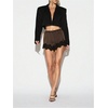 image:imageMAKEMECHIC Womens Y2K Summer Satin Floral Lace Mini Shorts Party Low Waist Micro ShortsCoffee Brown