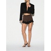 image:imageMAKEMECHIC Womens Y2K Summer Satin Floral Lace Mini Shorts Party Low Waist Micro ShortsCoffee Brown