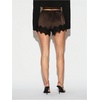 image:imageMAKEMECHIC Womens Y2K Summer Satin Floral Lace Mini Shorts Party Low Waist Micro ShortsCoffee Brown