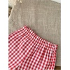 image:imageMakeMeChic Girls Plaid Gingham Shorts Elastic Waist Ruffle Hem Summer ShortsRed