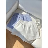image:imageMakeMeChic Womens 2 Pack Lounge Shorts Striped Elastic High Waist Summer Boxer ShortsMulticolor