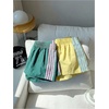 image:imageMakeMeChic Womens 2 Pack Striped Running Shorts Summer Track Workout Athletic ShortsPale Yellow