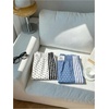 image:imageMakeMeChic Womens 2 Pack Striped Running Shorts Summer Track Workout Athletic ShortsPolka Dots White Blue