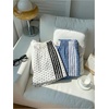 image:imageMakeMeChic Womens 2 Pack Striped Running Shorts Summer Track Workout Athletic ShortsPolka Dots White Blue