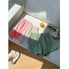 image:imageMakeMeChic Womens 3 Pack Linen Shorts Plaid Gingham Striped Summer Beach ShortsBmulticolor