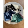 image:imageMakeMeChic Womens 3 Pack Striped Track Shorts Y2k Elastic Waist Sports Sweat ShortsMulticolor
