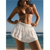 image:imageMakeMeChic Womens Beach Cover Up Shorts Summer Vacation Eyelet Scalloped Boho Mini ShortsWhite