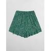 image:imageMakeMeChic Womens Boho Casual Mini Shorts Cute Floral Ruffle Skorts High Waisted Flowy Skirts Summer Vacation ShortsMulti Dark Green