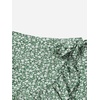 image:imageMakeMeChic Womens Boho Casual Mini Shorts Cute Floral Ruffle Skorts High Waisted Flowy Skirts Summer Vacation ShortsMulti Green