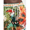 image:imageMakeMeChic Womens Boho Summer Shorts Vacation Low Rise Tropical Print Wide Leg Beach ShortsMulticolor