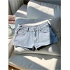 image:imageMakeMeChic Womens Cheetah Print Denim Shorts Star Pattern Low Waist Y2k Jean Mini ShortsBlue