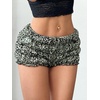 image:imageMakeMeChic Womens Cheetah Print Shorts Mini Ruffle Shorts Bloomers Micro BoyshortsGreen