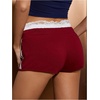 image:imageMakeMeChic Womens Floral Lace Number Print Shorts Drawstring Workout Track ShortsRed