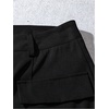 image:imageMakeMeChic Womens Lace Trim Mini Shorts Zip Fly High Waisted Wide Leg Fall Y2K Micro ShortsBlack