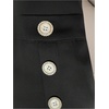 image:imageMakeMeChic Womens Pleated Mini Skorts Rhinestone Buttons High Waisted Y2K Micro ShortsBlack and White
