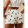 image:imageMakeMeChic Womens Polka Dots Denim Shorts Straight Leg Low Rise Summer Y2K Micro Mini JortBlack and White