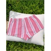 image:imageMakeMeChic Womens Polka Dots Striped Micro Shorts Drawstring Low Rise Cute Y2K Mini ShortsPink