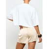 image:imageMakeMeChic Womens Satin Lace Shorts Y2k Mini Boxers Slip Shorts Lounge Bottoms StreetwearBeige