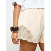 image:imageMakeMeChic Womens Satin Lace Shorts Y2k Mini Boxers Slip Shorts Lounge Bottoms StreetwearBeige