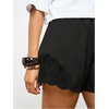 image:imageMakeMeChic Womens Satin Lace Shorts Y2k Mini Boxers Slip Shorts Lounge Bottoms StreetwearBlack