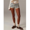 image:imageMakeMeChic Womens Striped Micro Shorts Low Rise Y2K Summer Cute Booty ShortsBlue Beige