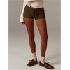 image:imageMakeMeChic Womens Striped Micro Shorts Low Rise Y2K Summer Cute Booty ShortsCoffee Brown