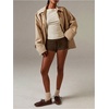 image:imageMakeMeChic Womens Striped Micro Shorts Low Rise Y2K Summer Cute Booty ShortsCoffee Brown