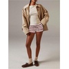 image:imageMakeMeChic Womens Striped Micro Shorts Low Rise Y2K Summer Cute Booty ShortsRed