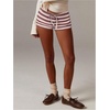 image:imageMakeMeChic Womens Striped Micro Shorts Low Rise Y2K Summer Cute Booty ShortsRed
