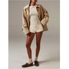 image:imageMakeMeChic Womens Striped Micro Shorts Low Rise Y2K Summer Cute Booty ShortsSolid Apricot