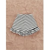 image:imageMakeMeChic Womens Striped Mini Shorts Low Waist Ruffle Summer Vacation ShortsBlack and White